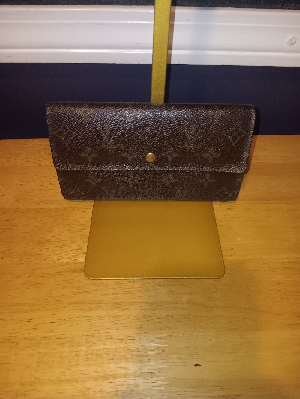 Louis Vuitton Vintage  Brown Monogram Canvas Continental Wallet